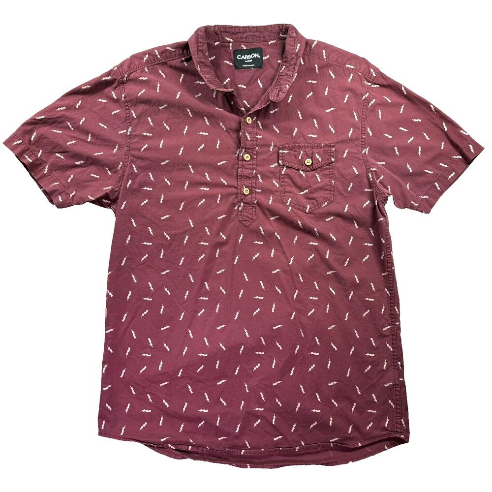 Carbon Lightning Shirt Mens Large Purple Skate Streetwear Grunge Y2k 90s